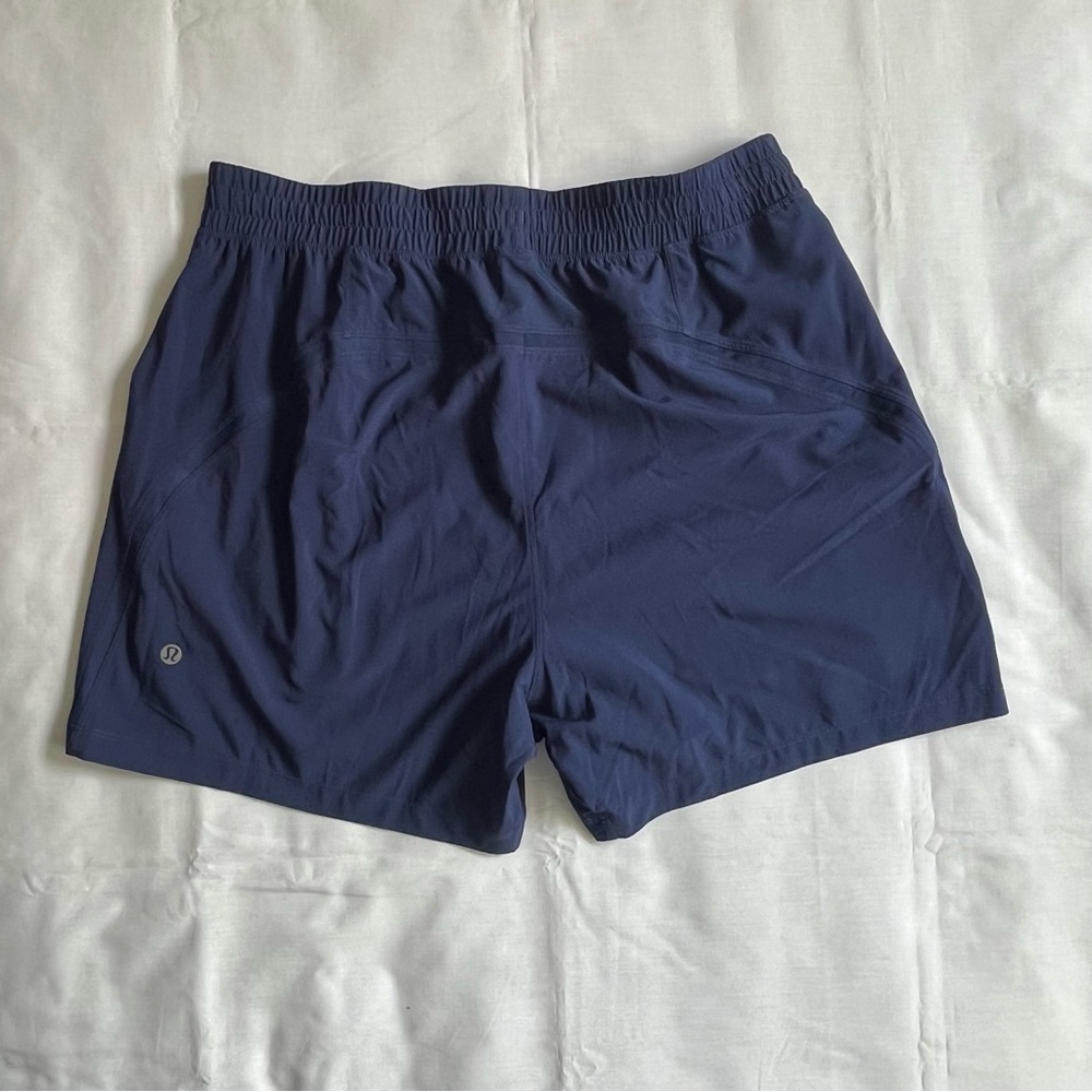 Lululemon. Men’s. Size Large. Pace Breaker, linerless shorts. 5” inseam.